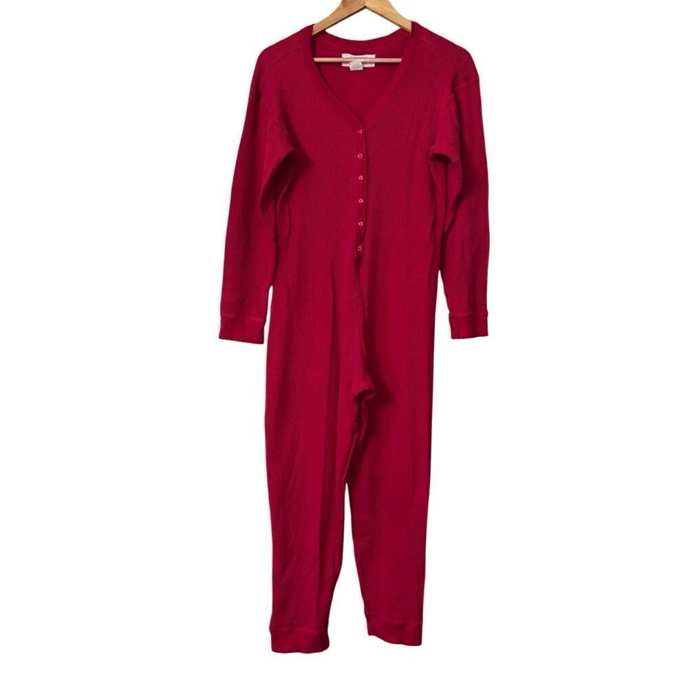 Victoriaâs Secret country authenticâvintage red one piece long John thermal paja